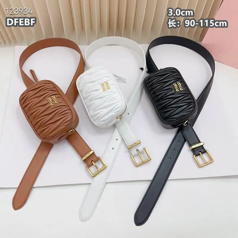 Miumiu belt 30mmX90-115cm 8L03